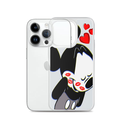 Designer Mickey-Mouse iPhone® Clear Case | Available for most iPhone® models | Wireless Charging Compatible