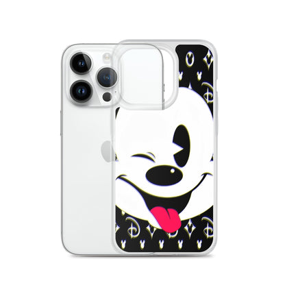 Designer Mickey-Mouse iPhone® Clear Case | Available for most iPhone® models | Wireless Charging Compatible