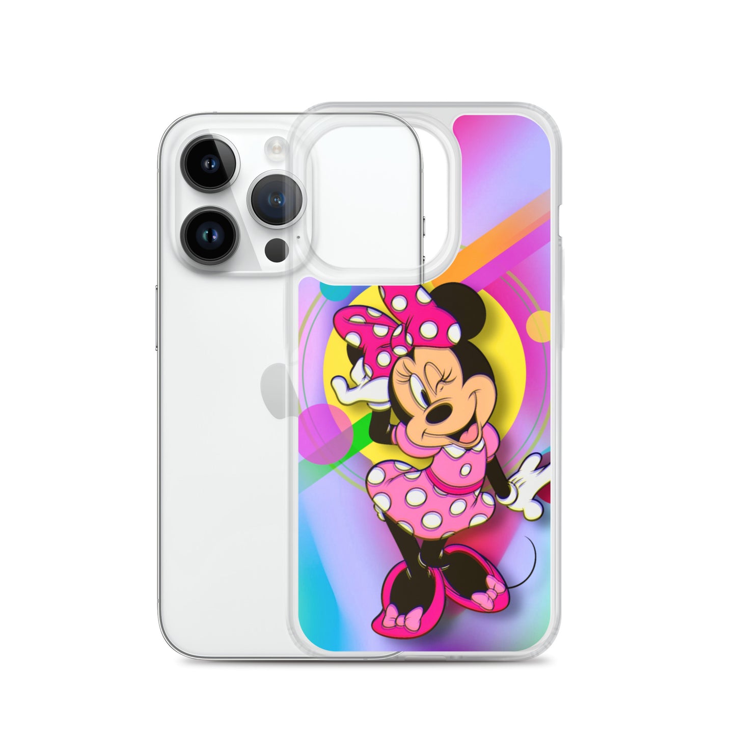 Designer Minnie-Mouse iPhone® Clear Case | Available for most iPhone® models | Wireless Charging Compatible