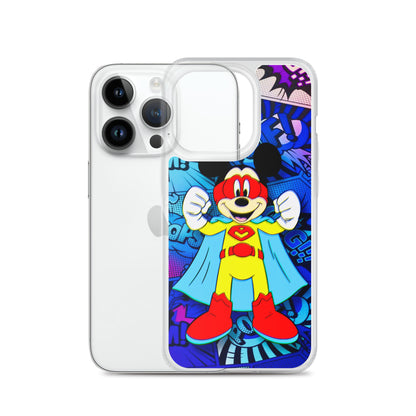 Designer Mickey-Mouse iPhone® Clear Case | Available for most iPhone® models | Wireless Charging Compatible