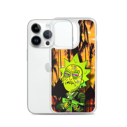 Designer Rick and Morty iPhone® Clear Case | Available for most iPhone® models | Wireless Charging Compatible