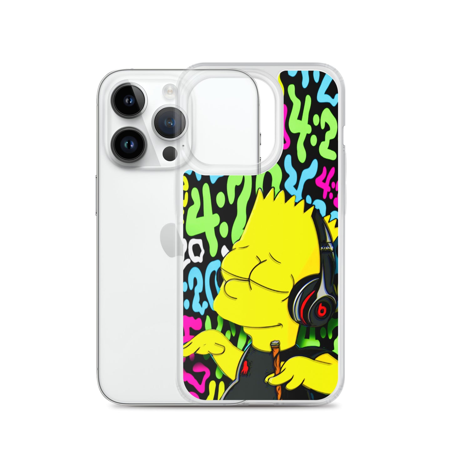 Designer The Simpsons iPhone® Clear Case | Available for most iPhone® models | Wireless Charging Compatible