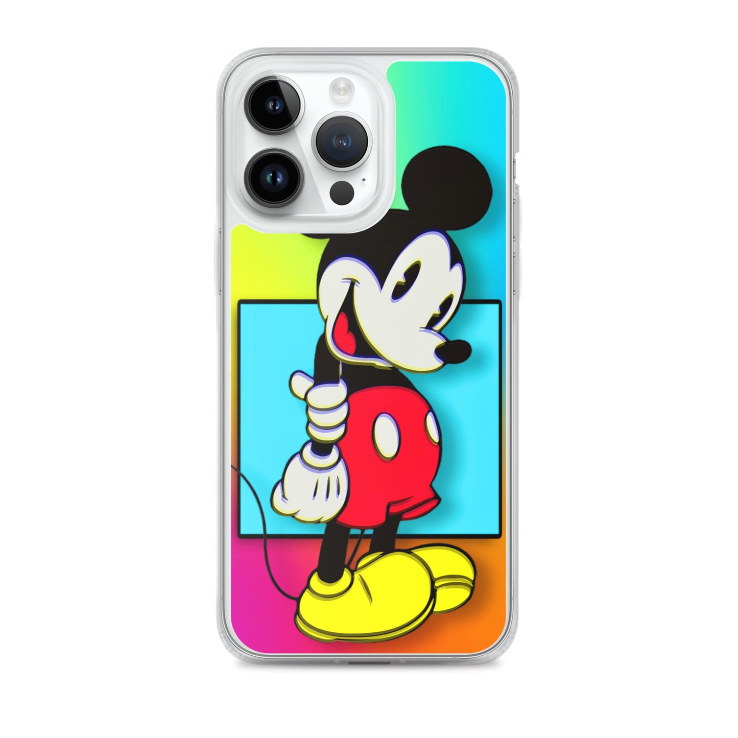 Designer Mickey-Mouse iPhone® Clear Case | Available for most iPhone® models | Wireless Charging Compatible