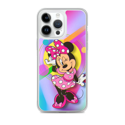 Designer Minnie-Mouse iPhone® Clear Case | Available for most iPhone® models | Wireless Charging Compatible