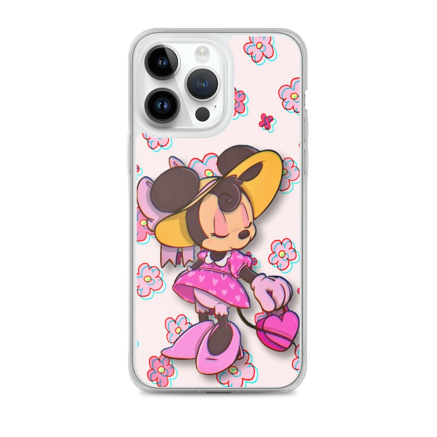 Designer Minnie-Mouse iPhone® Clear Case | Available for most iPhone® models | Wireless Charging Compatible