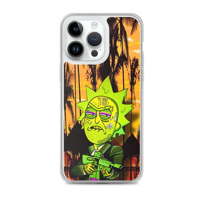 Designer Rick and Morty iPhone® Clear Case | Available for most iPhone® models | Wireless Charging Compatible