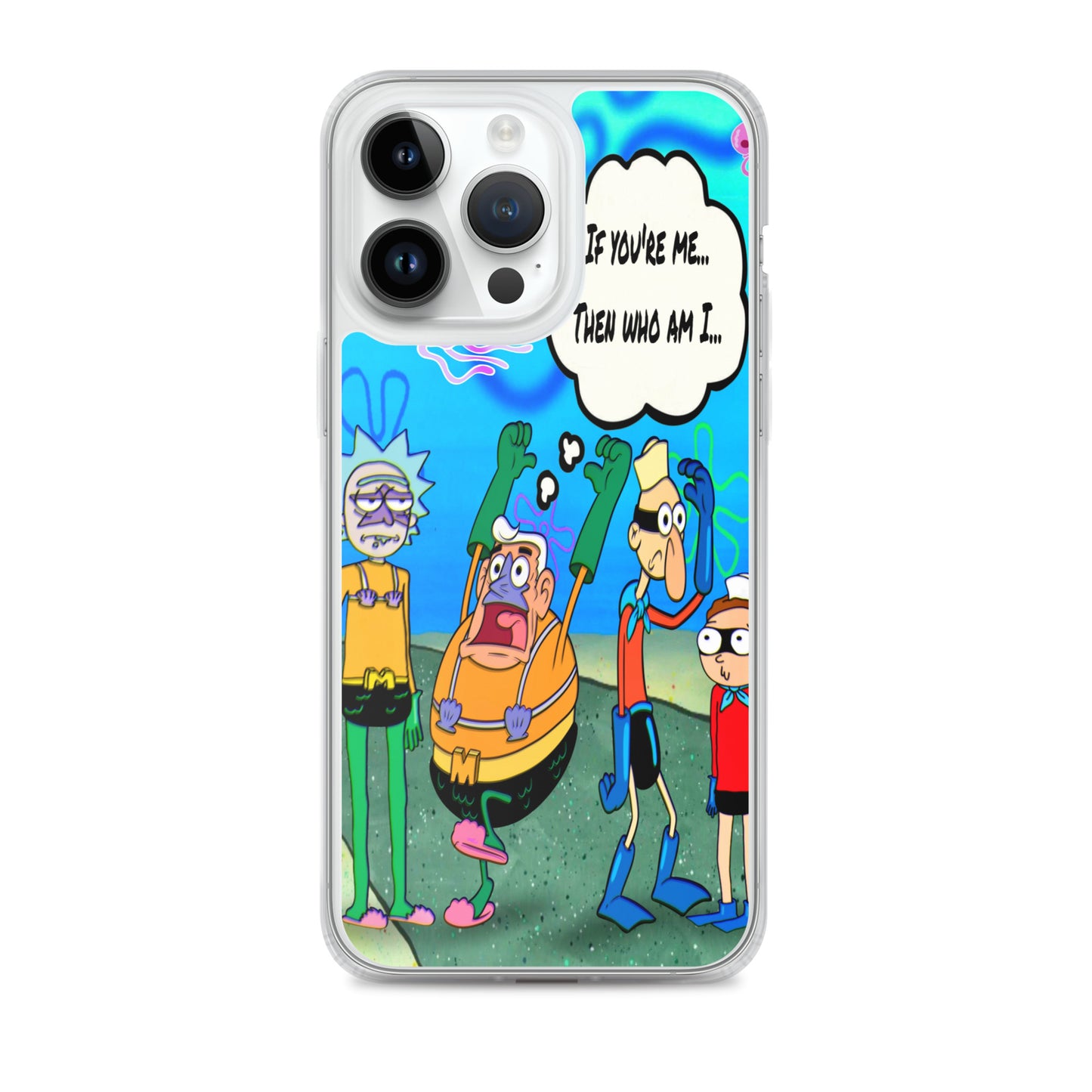 Designer Rick and Morty iPhone® Clear Case | Available for most iPhone® models | Wireless Charging Compatible