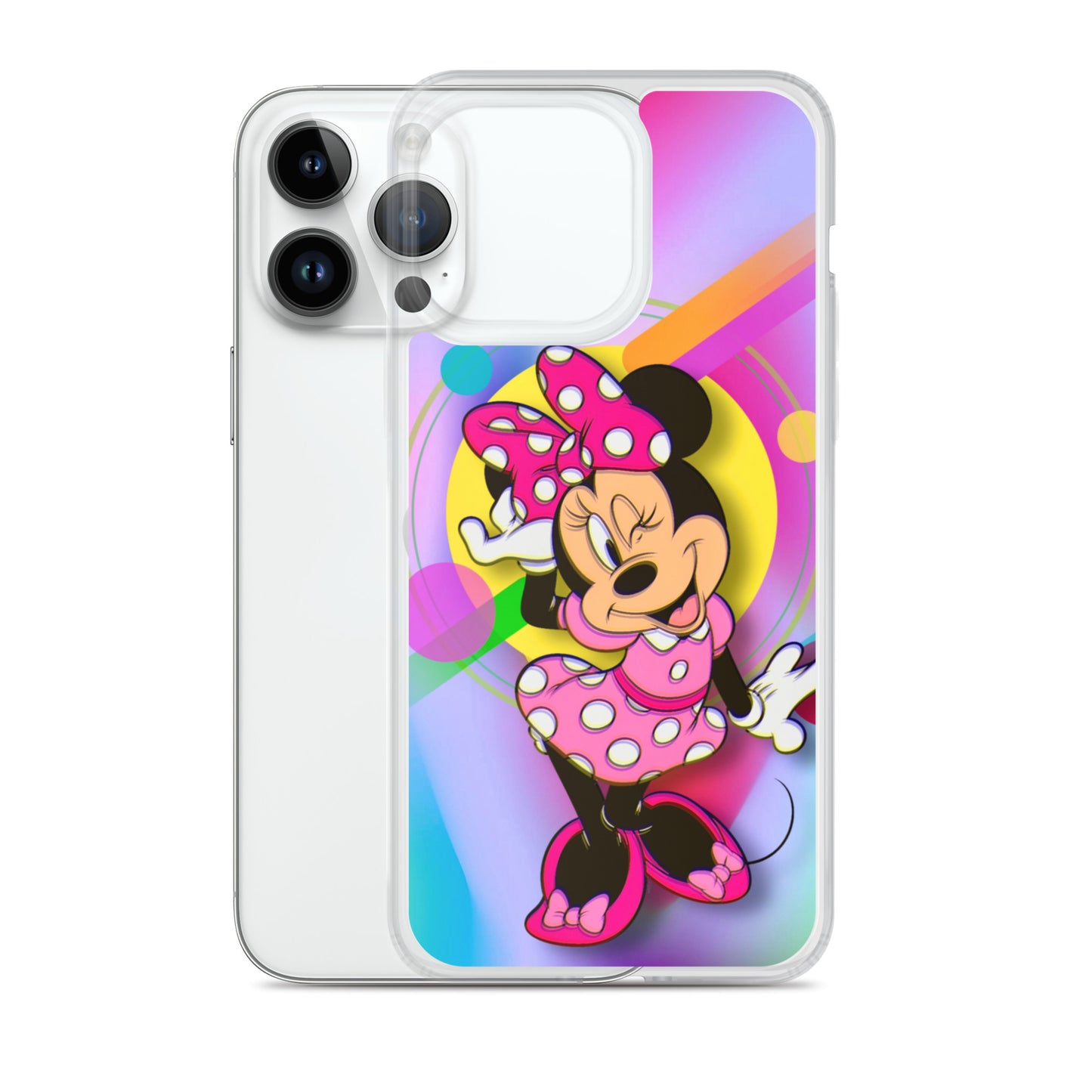 Designer Minnie-Mouse iPhone® Clear Case | Available for most iPhone® models | Wireless Charging Compatible