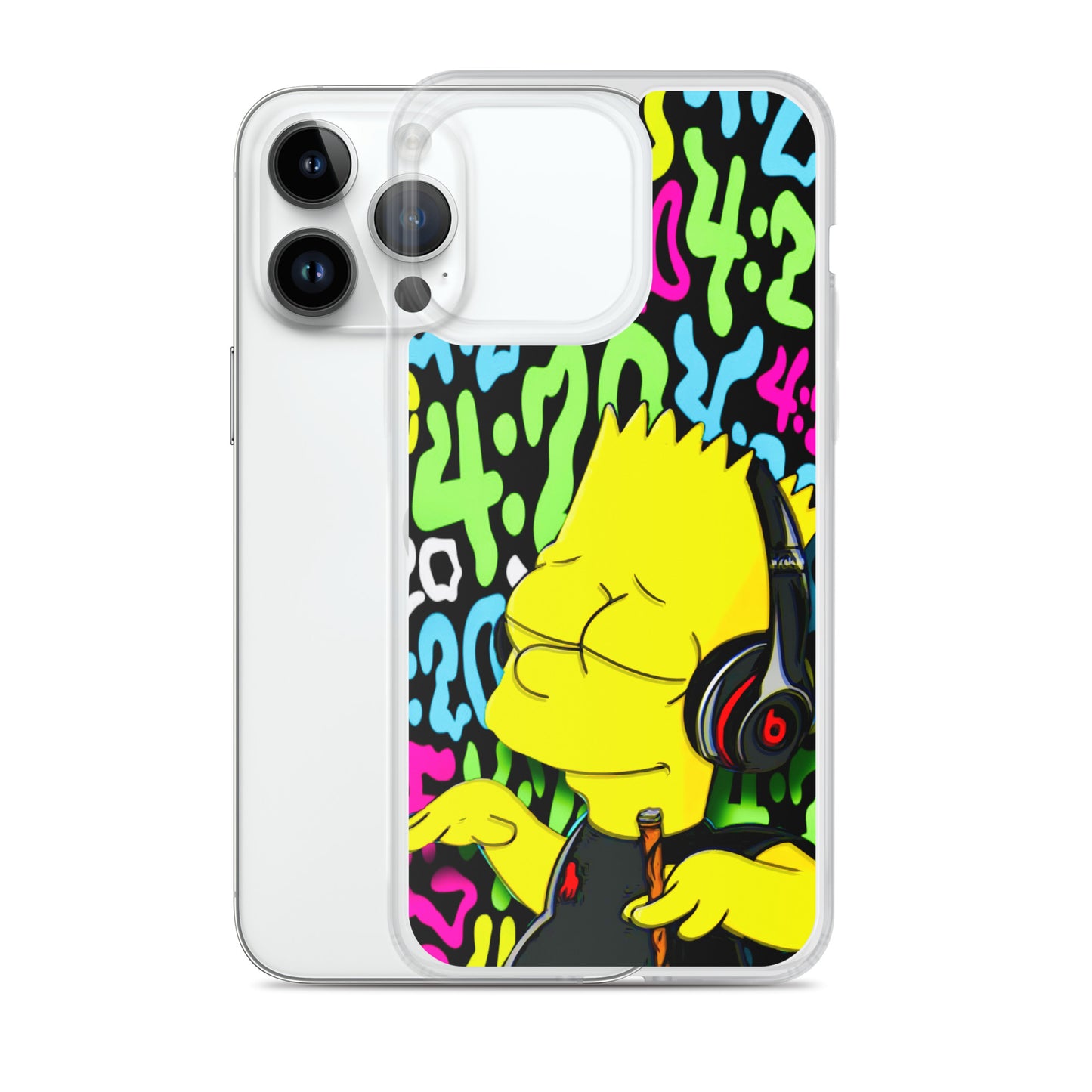 Designer The Simpsons iPhone® Clear Case | Available for most iPhone® models | Wireless Charging Compatible