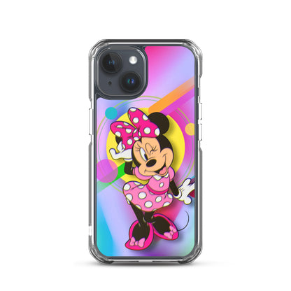 Designer Minnie-Mouse iPhone® Clear Case | Available for most iPhone® models | Wireless Charging Compatible