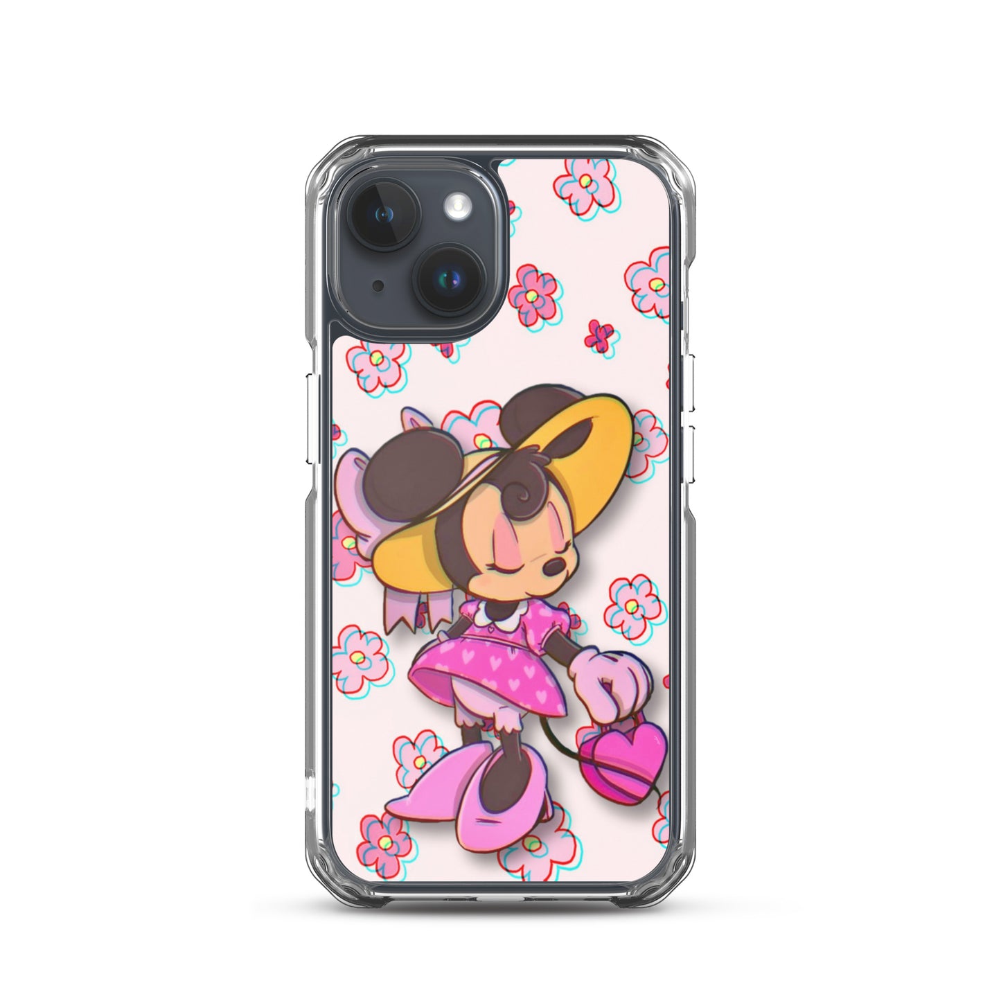 Designer Minnie-Mouse iPhone® Clear Case | Available for most iPhone® models | Wireless Charging Compatible