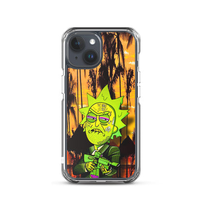 Designer Rick and Morty iPhone® Clear Case | Available for most iPhone® models | Wireless Charging Compatible