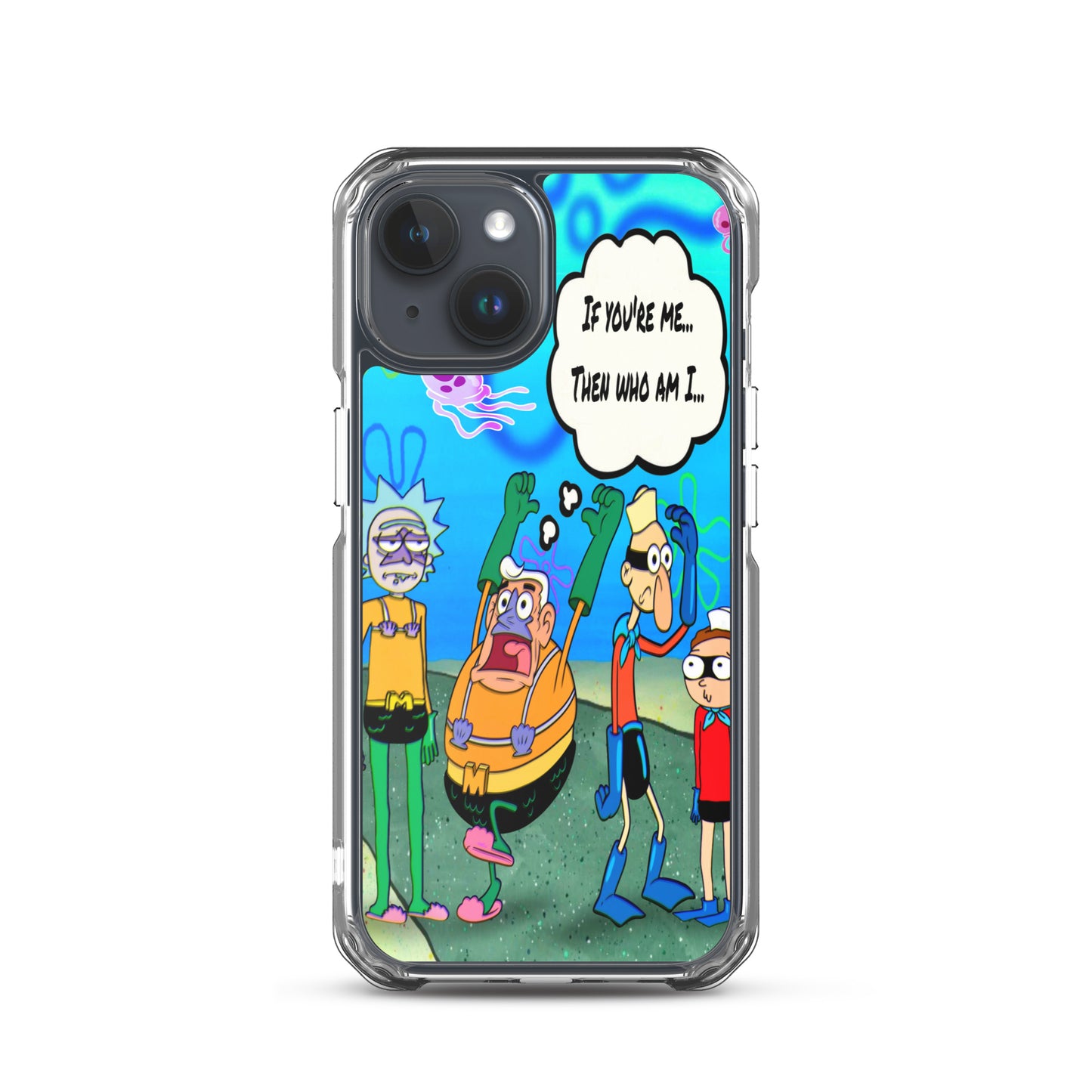 Designer Rick and Morty iPhone® Clear Case | Available for most iPhone® models | Wireless Charging Compatible