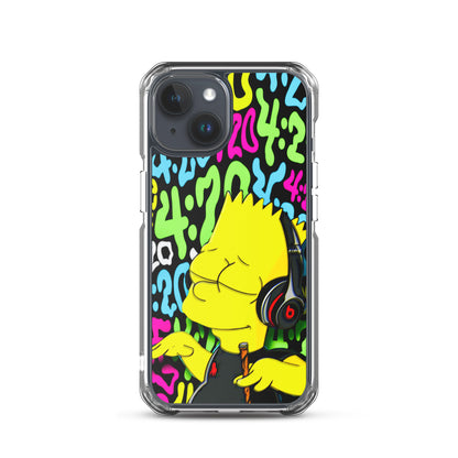 Designer The Simpsons iPhone® Clear Case | Available for most iPhone® models | Wireless Charging Compatible