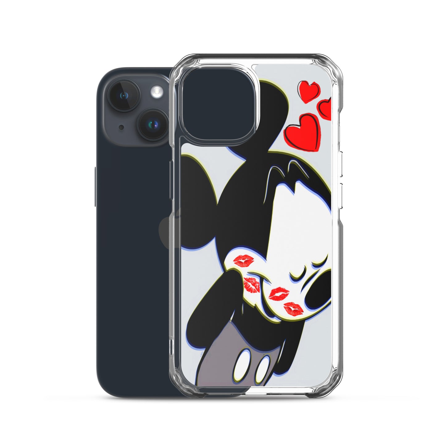 Designer Mickey-Mouse iPhone® Clear Case | Available for most iPhone® models | Wireless Charging Compatible