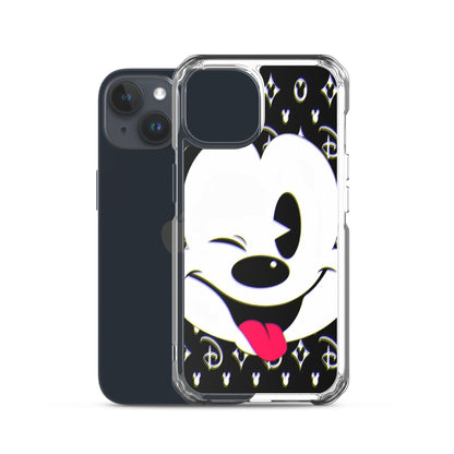 Designer Mickey-Mouse iPhone® Clear Case | Available for most iPhone® models | Wireless Charging Compatible