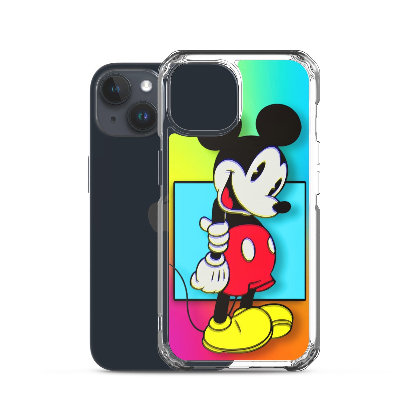 Designer Mickey-Mouse iPhone® Clear Case | Available for most iPhone® models | Wireless Charging Compatible