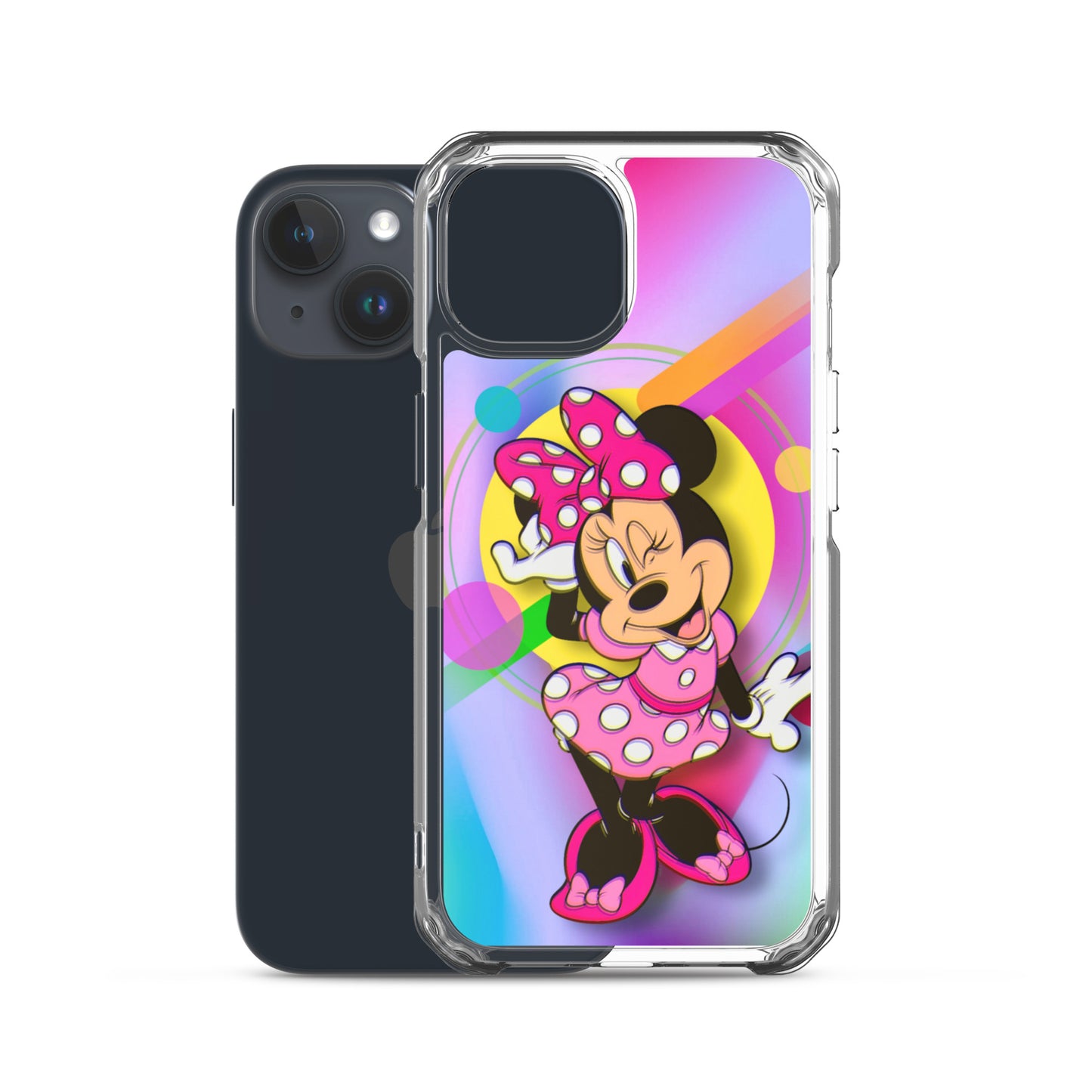 Designer Minnie-Mouse iPhone® Clear Case | Available for most iPhone® models | Wireless Charging Compatible