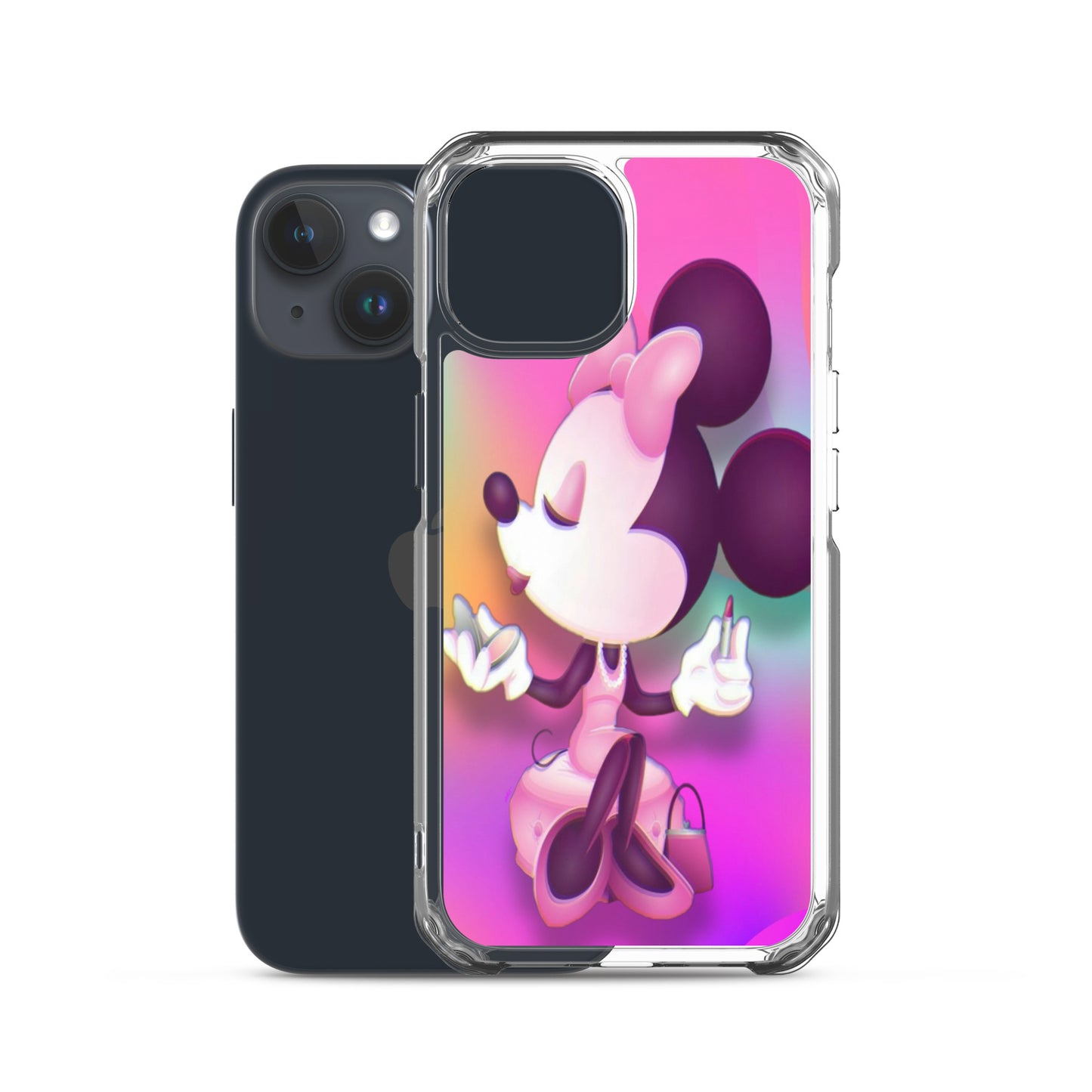 Designer Minnie-Mouse iPhone® Clear Case | Available for most iPhone® models | Wireless Charging Compatible