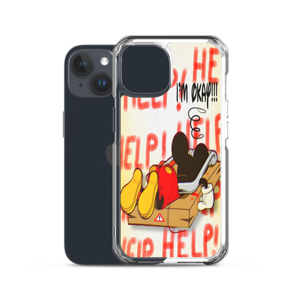 Designer Mickey-Mouse iPhone® Clear Case | Available for most iPhone® models | Wireless Charging Compatible