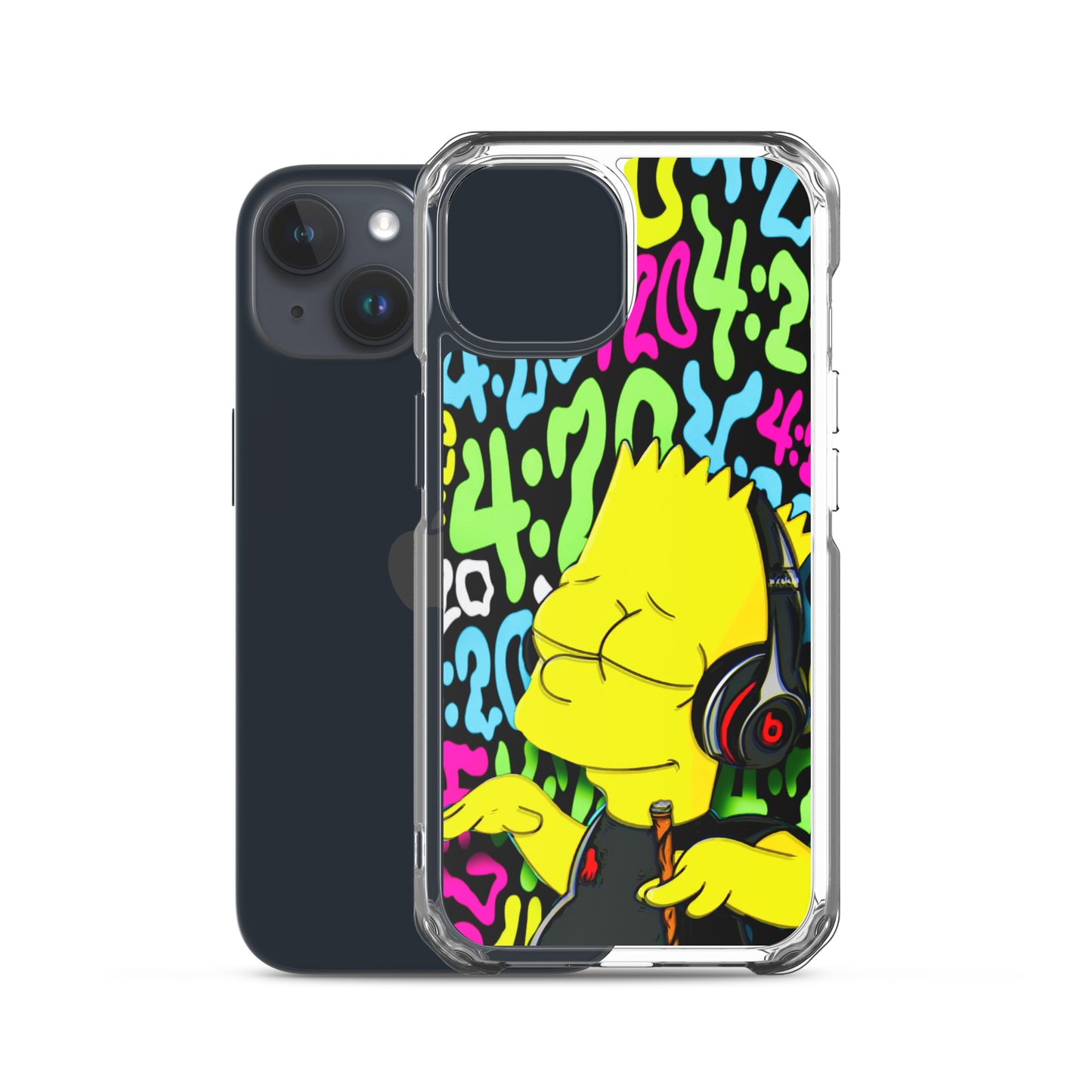 Designer The Simpsons iPhone® Clear Case | Available for most iPhone® models | Wireless Charging Compatible