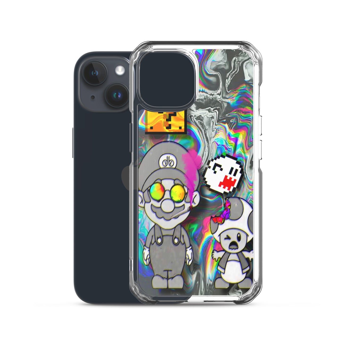 Designer Super-Mario and Toad iPhone® Clear Case | Available for most iPhone® models | Wireless Ch