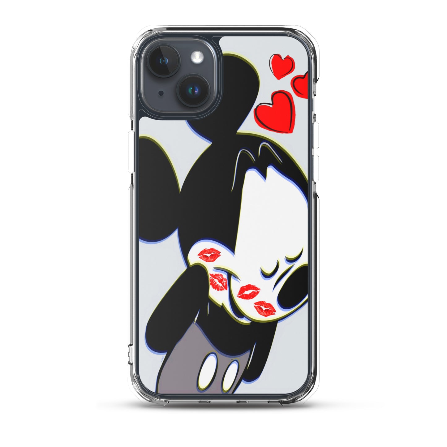 Designer Mickey-Mouse iPhone® Clear Case | Available for most iPhone® models | Wireless Charging Compatible