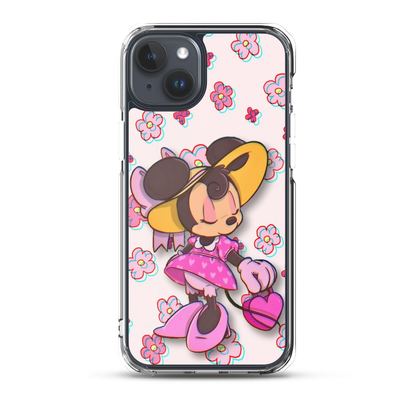 Designer Minnie-Mouse iPhone® Clear Case | Available for most iPhone® models | Wireless Charging Compatible