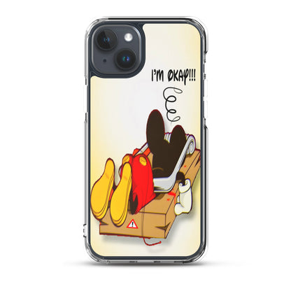 Designer Mickey-Mouse iPhone® Clear Case | Available for most iPhone® models | Wireless Charging Compatible