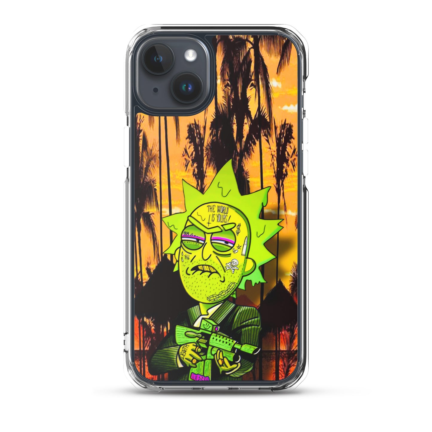 Designer Rick and Morty iPhone® Clear Case | Available for most iPhone® models | Wireless Charging Compatible