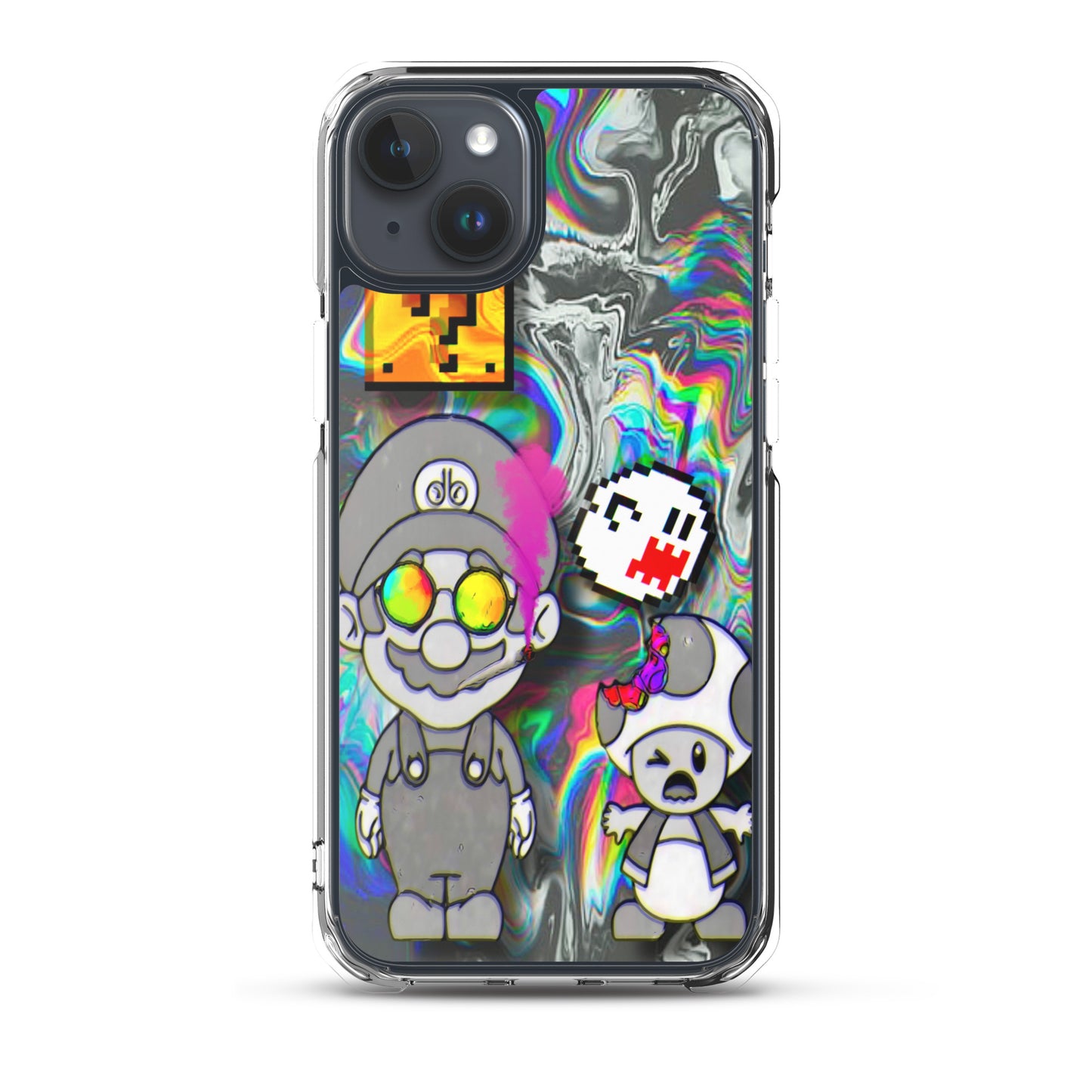 Designer Super-Mario and Toad iPhone® Clear Case | Available for most iPhone® models | Wireless Ch