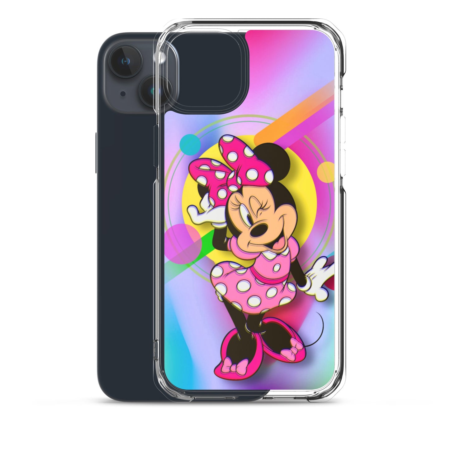 Designer Minnie-Mouse iPhone® Clear Case | Available for most iPhone® models | Wireless Charging Compatible