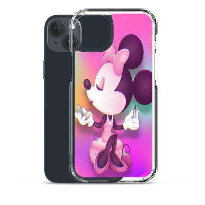 Designer Minnie-Mouse iPhone® Clear Case | Available for most iPhone® models | Wireless Charging Compatible