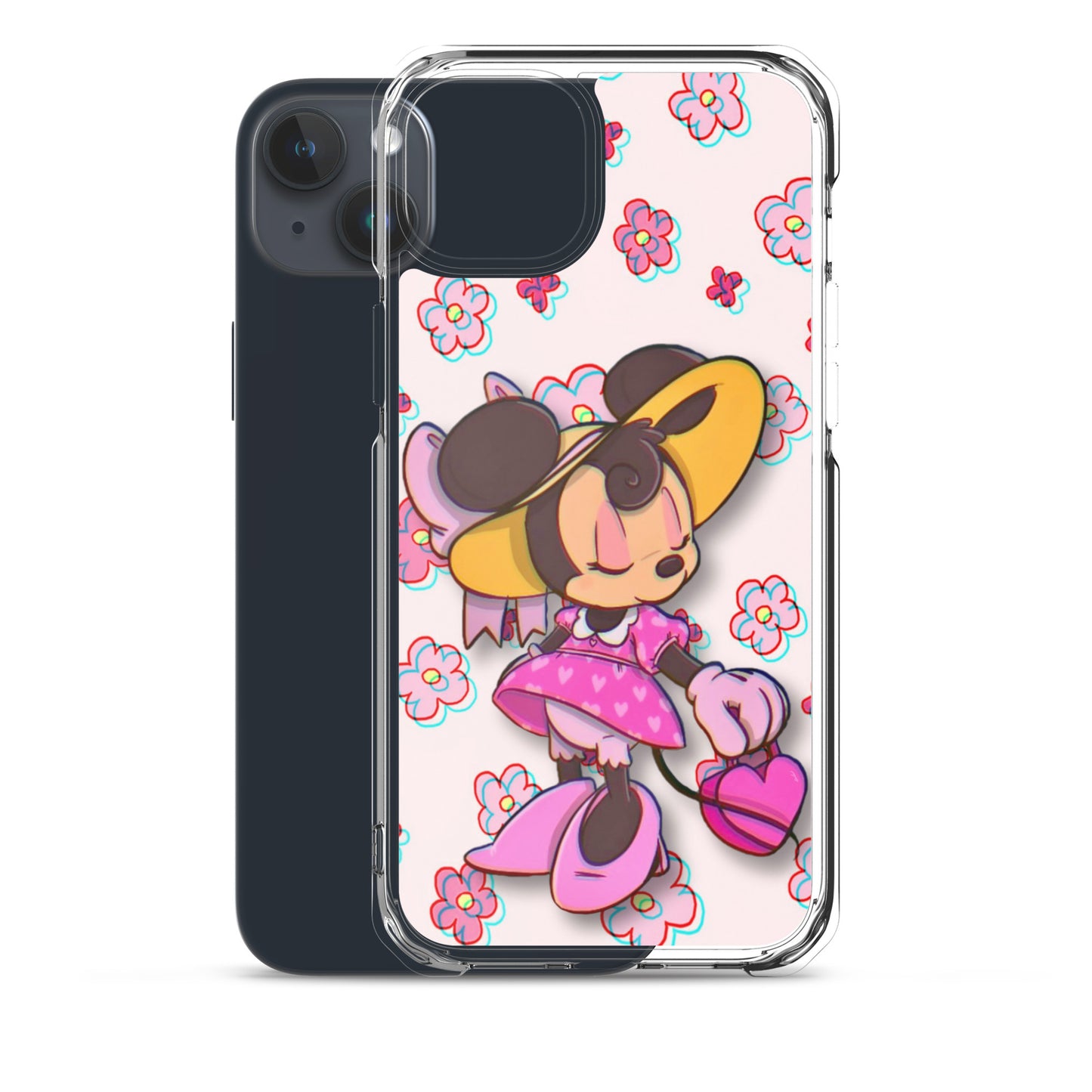 Designer Minnie-Mouse iPhone® Clear Case | Available for most iPhone® models | Wireless Charging Compatible