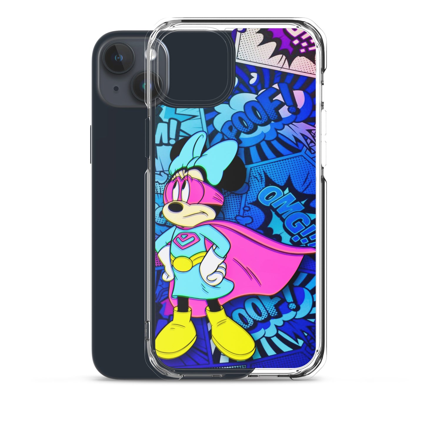 Designer Minnie-Mouse iPhone® Clear Case | Available for most iPhone® models | Wireless Charging Compatible