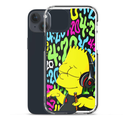 Designer The Simpsons iPhone® Clear Case | Available for most iPhone® models | Wireless Charging Compatible