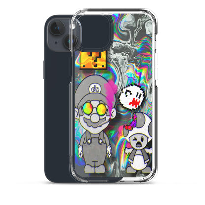 Designer Super-Mario and Toad iPhone® Clear Case | Available for most iPhone® models | Wireless Ch