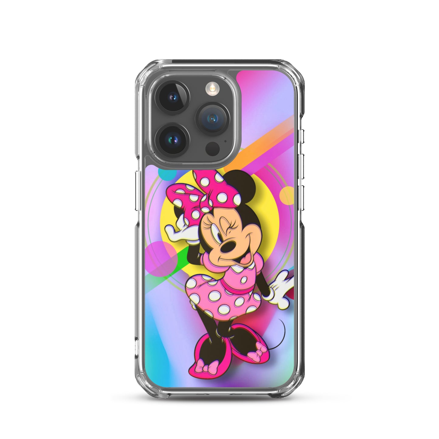 Designer Minnie-Mouse iPhone® Clear Case | Available for most iPhone® models | Wireless Charging Compatible