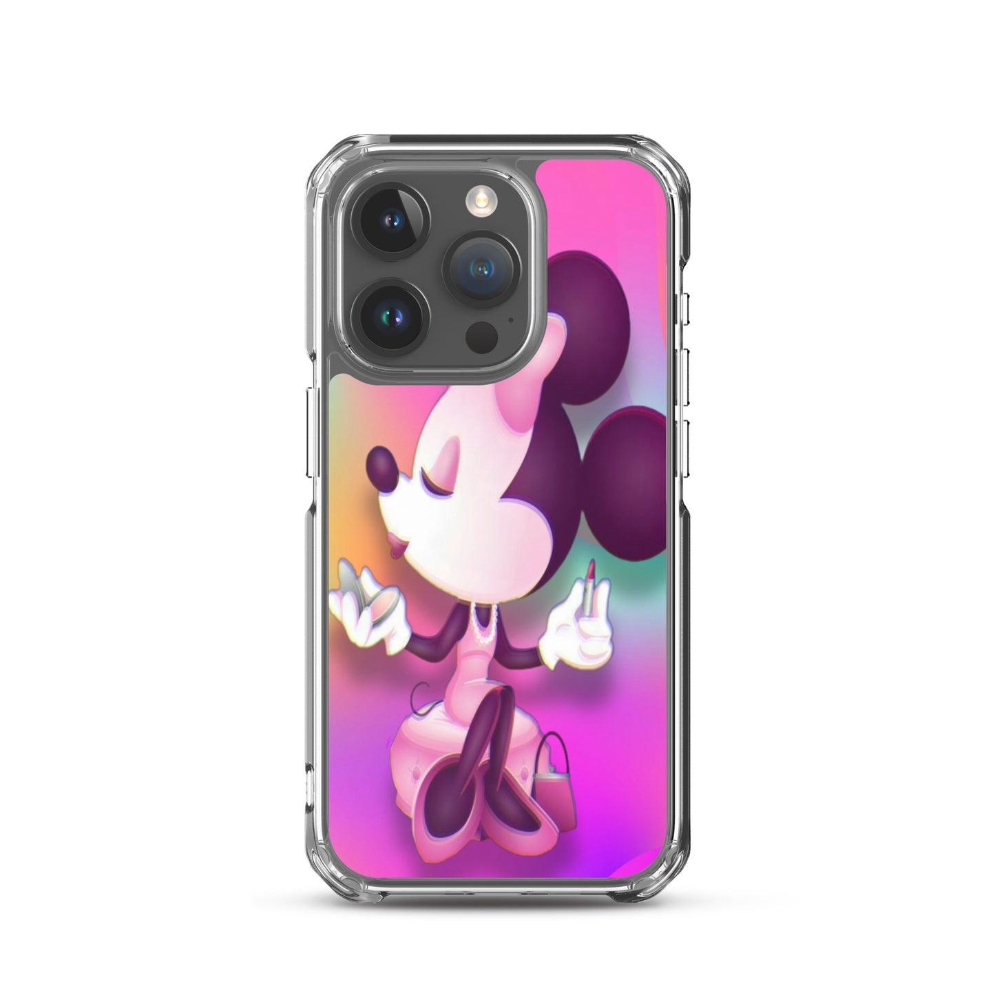 Designer Minnie-Mouse iPhone® Clear Case | Available for most iPhone® models | Wireless Charging Compatible