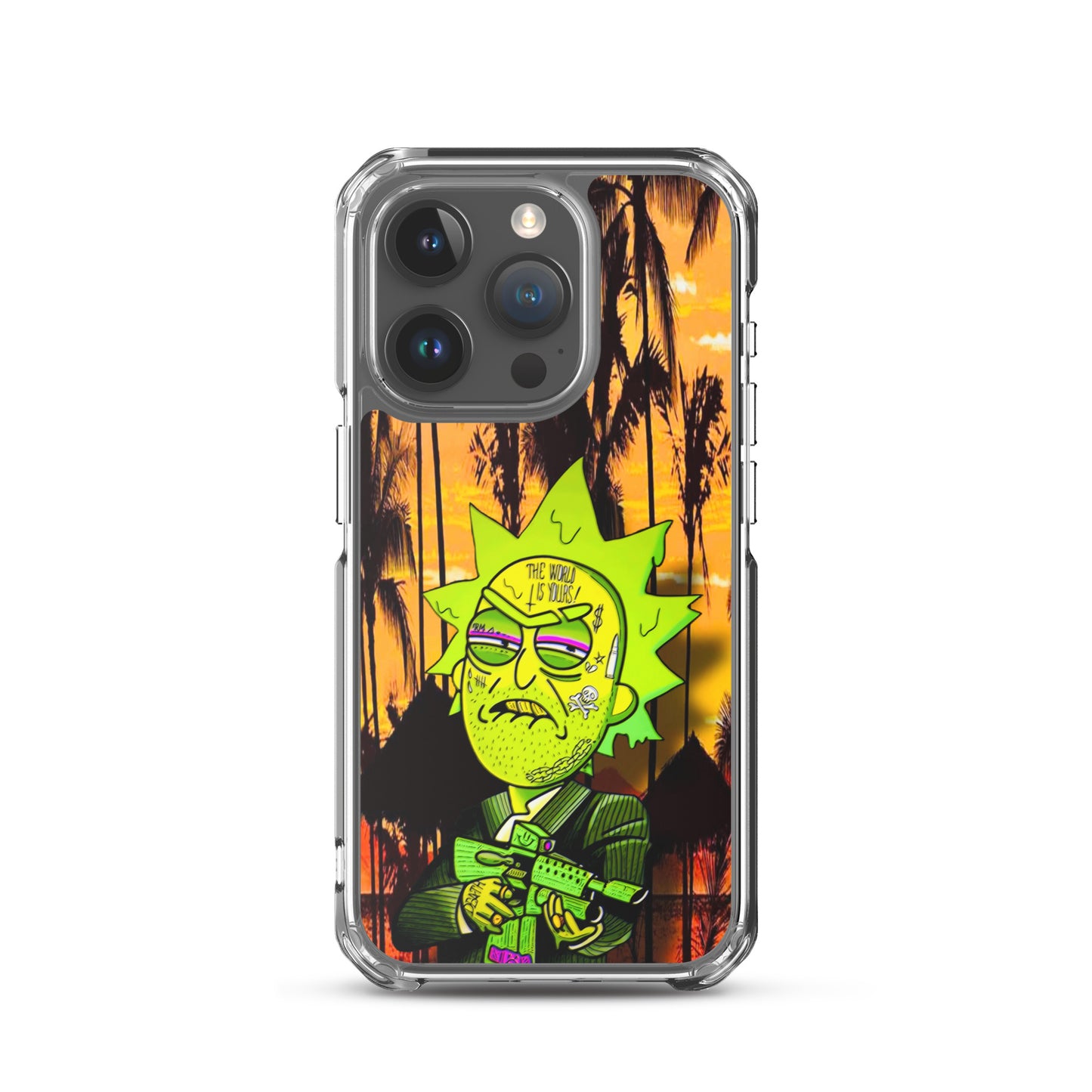 Designer Rick and Morty iPhone® Clear Case | Available for most iPhone® models | Wireless Charging Compatible