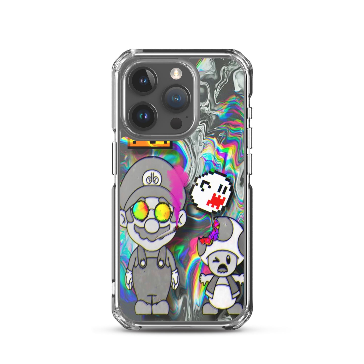 Designer Super-Mario and Toad iPhone® Clear Case | Available for most iPhone® models | Wireless Ch