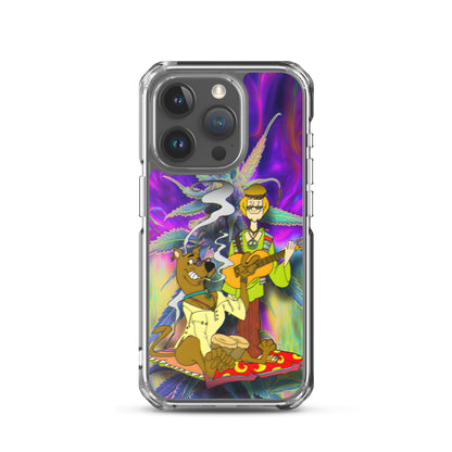 Designer Scooby-Doo and Shaggy iPhone® Clear Case | Available for most iPhone® models | Wireless Charging Compatible