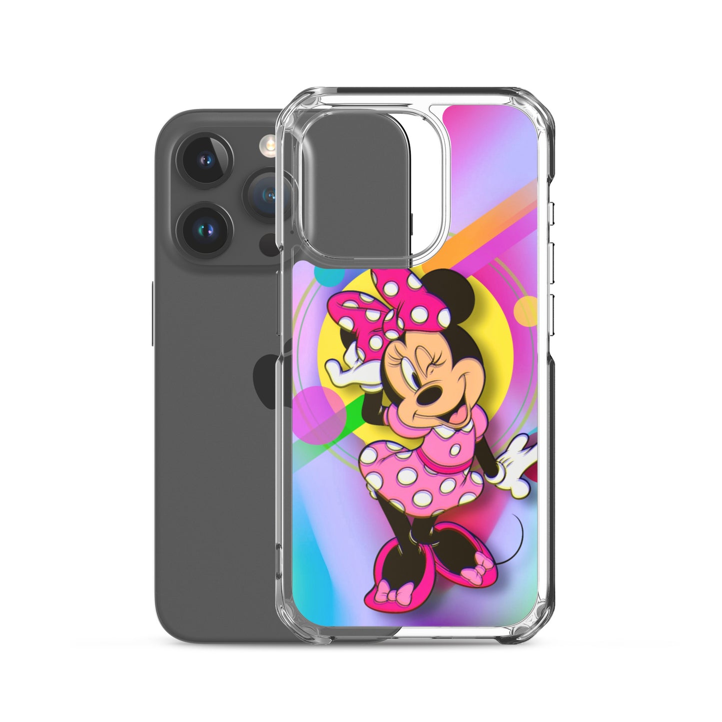 Designer Minnie-Mouse iPhone® Clear Case | Available for most iPhone® models | Wireless Charging Compatible