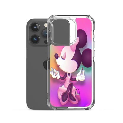 Designer Minnie-Mouse iPhone® Clear Case | Available for most iPhone® models | Wireless Charging Compatible