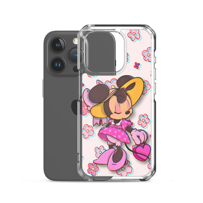 Designer Minnie-Mouse iPhone® Clear Case | Available for most iPhone® models | Wireless Charging Compatible