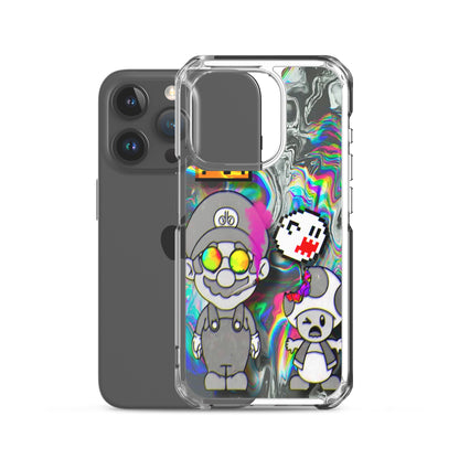 Designer Super-Mario and Toad iPhone® Clear Case | Available for most iPhone® models | Wireless Ch