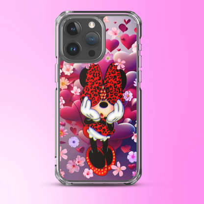 Designer Minnie-Mouse iPhone® Clear Case | Available for most iPhone® models | Wireless Charging Compatible