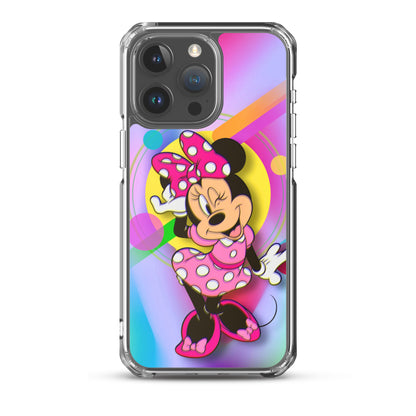 Designer Minnie-Mouse iPhone® Clear Case | Available for most iPhone® models | Wireless Charging Compatible