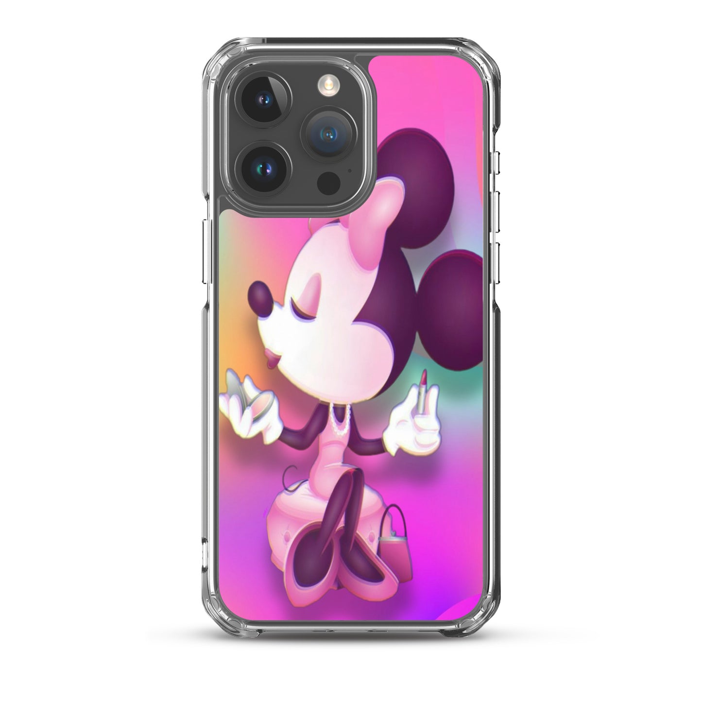 Designer Minnie-Mouse iPhone® Clear Case | Available for most iPhone® models | Wireless Charging Compatible