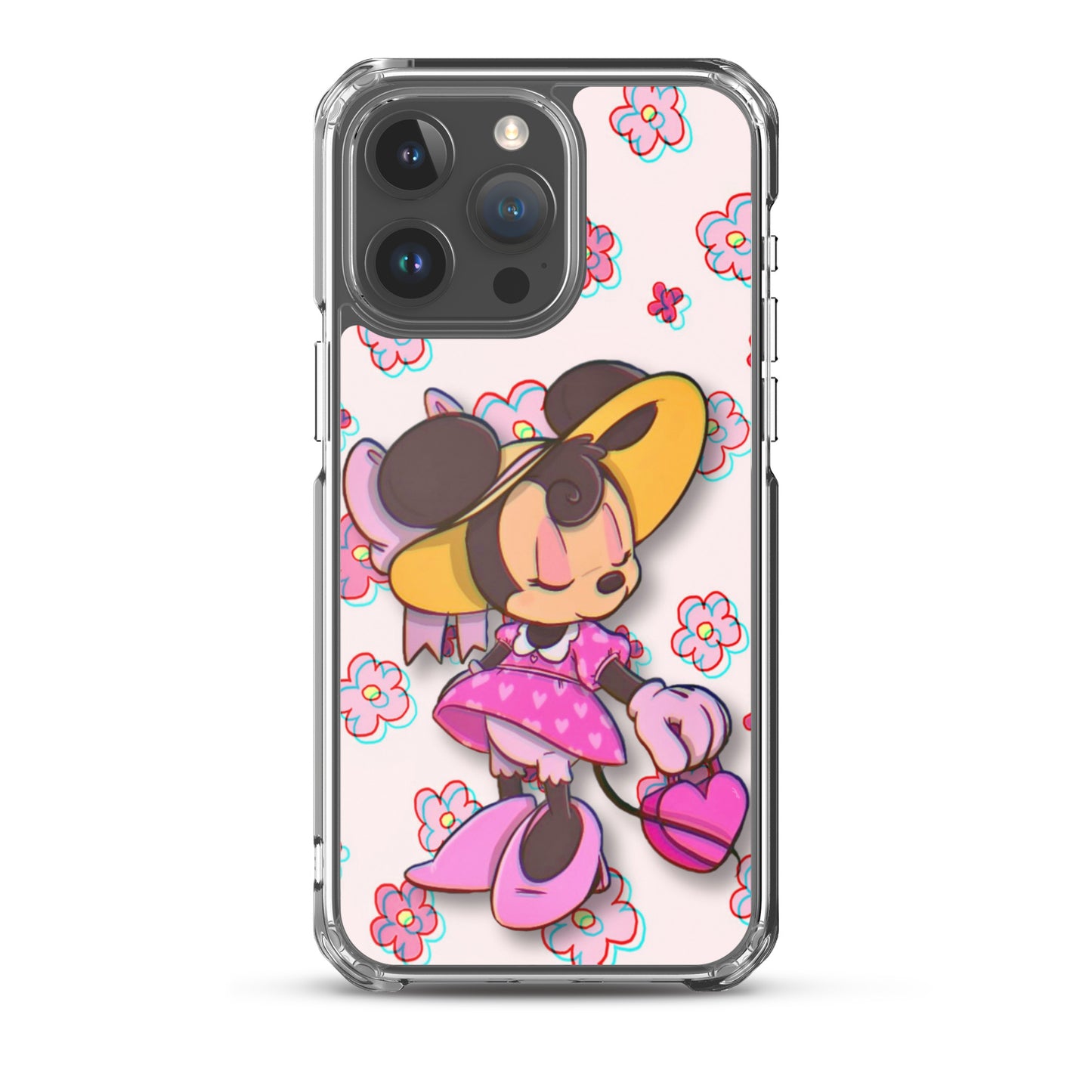 Designer Minnie-Mouse iPhone® Clear Case | Available for most iPhone® models | Wireless Charging Compatible